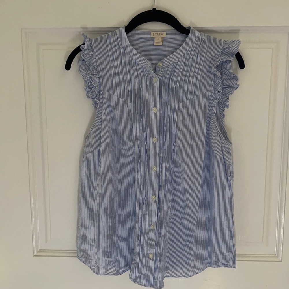 J. Crew button up blouse, Size 10